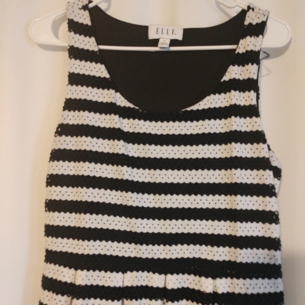 Elle striped tank top dress size 14 - Picture 2 of 8